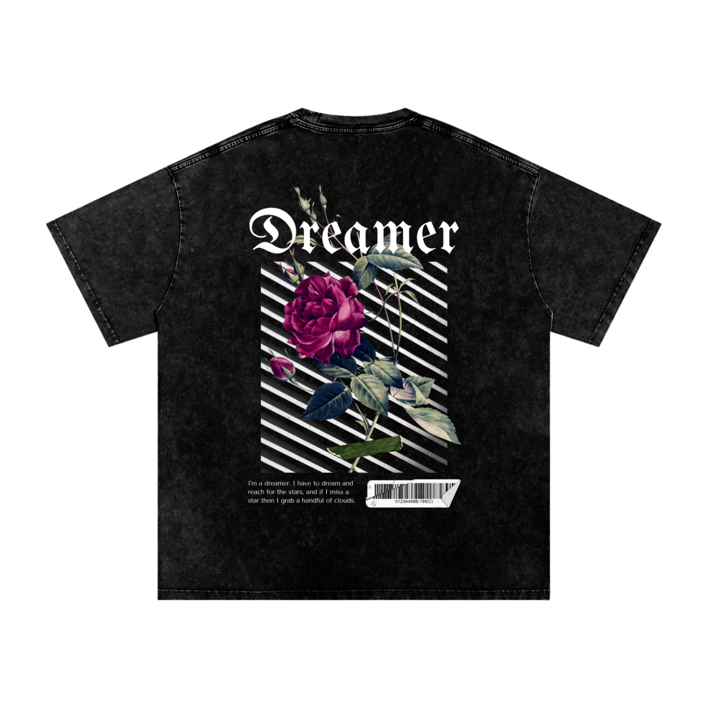 Rose Snow Washed Oversized Shirt