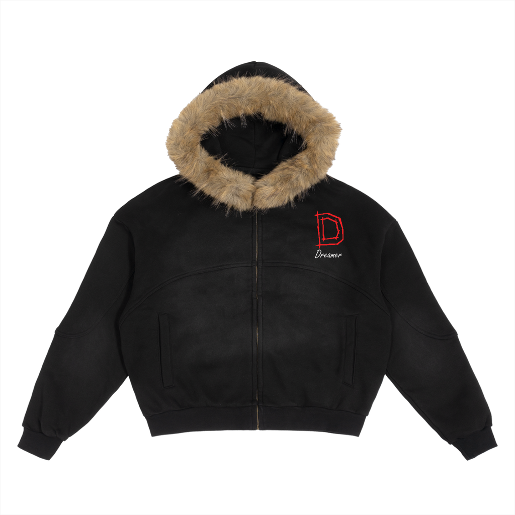 Signature Detachable Fur Hoodie