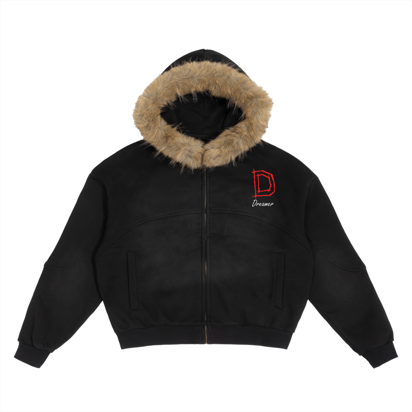 Signature Detachable Fur Hoodie