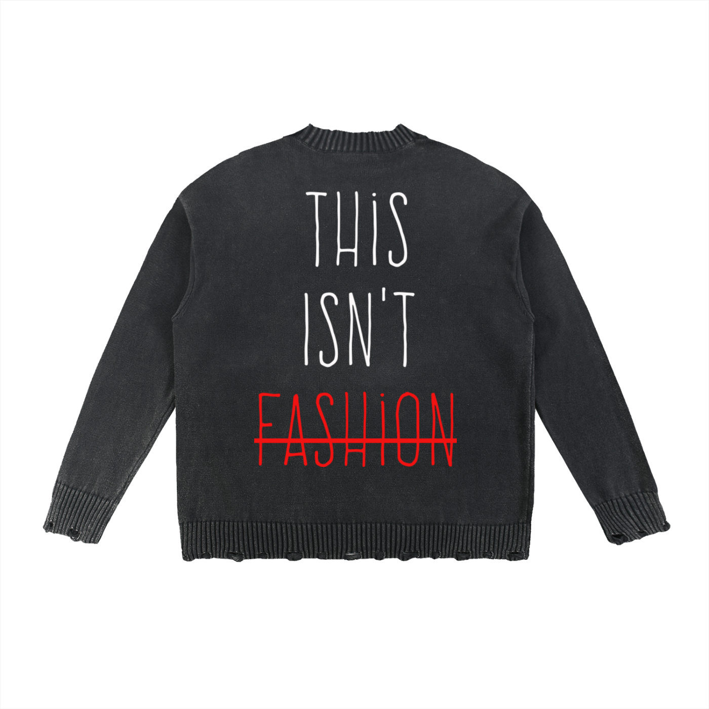 TIF Hand-Frayed Sweater