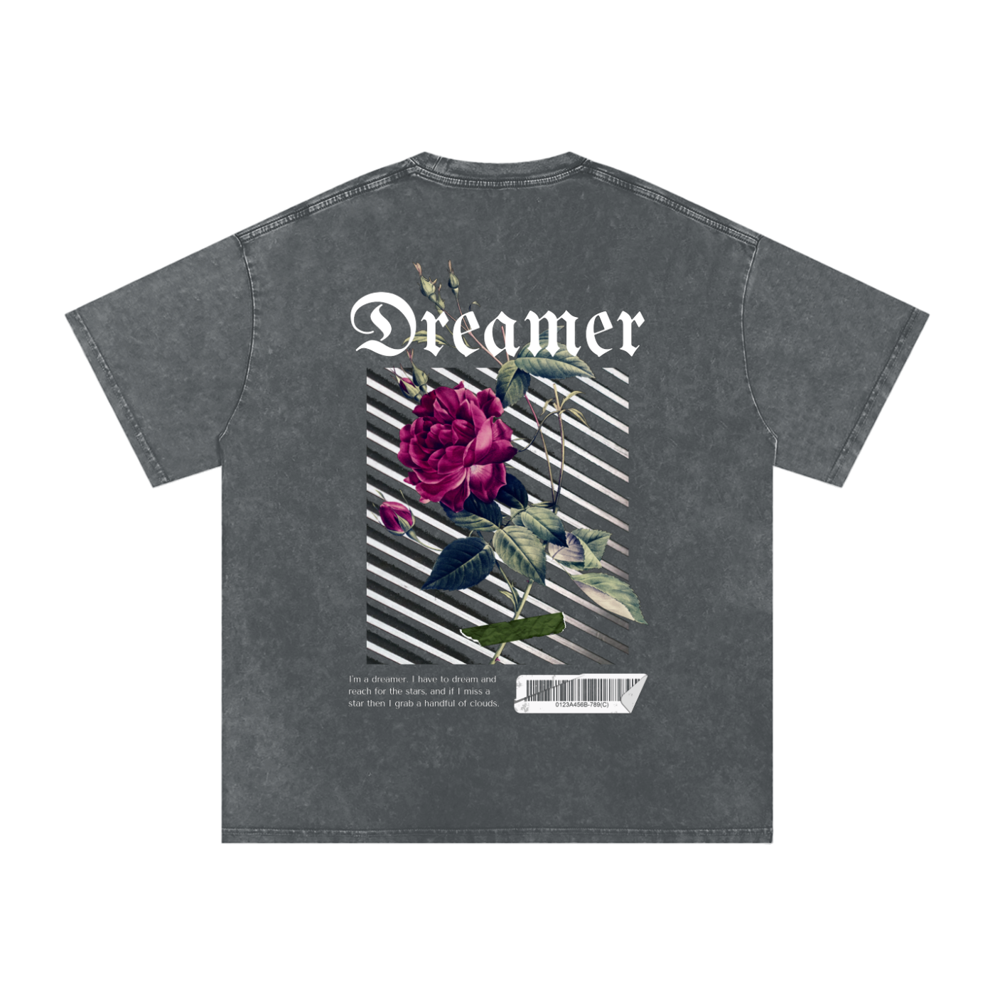 Rose Snow Washed Oversized Shirt