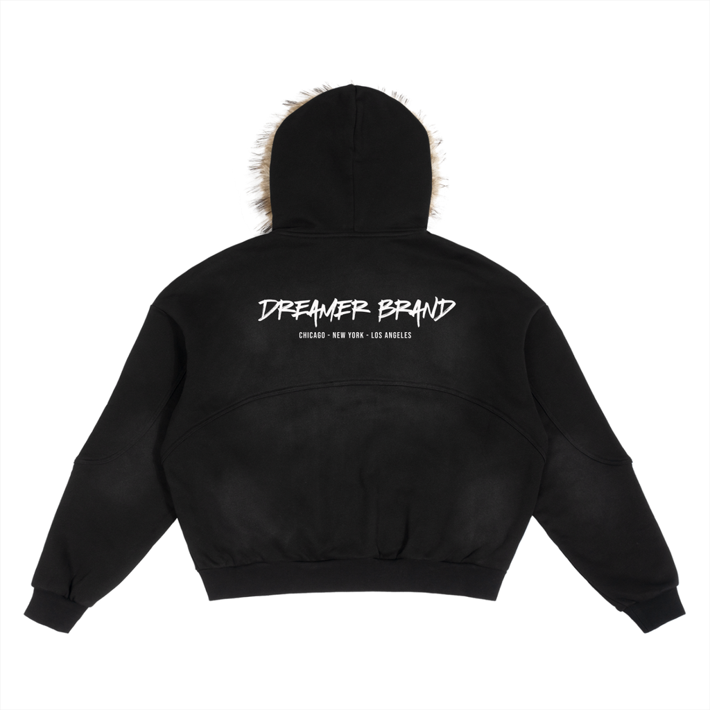 Signature Detachable Fur Hoodie