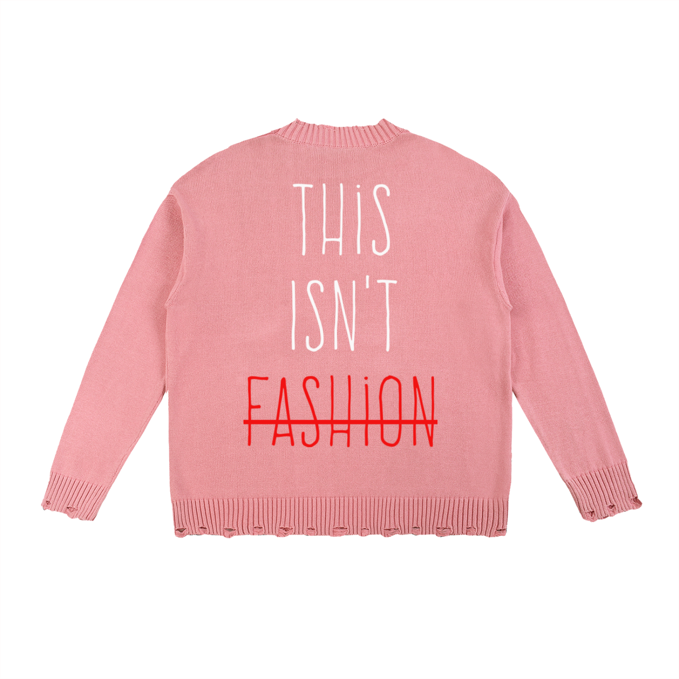 TIF Hand-Frayed Sweater