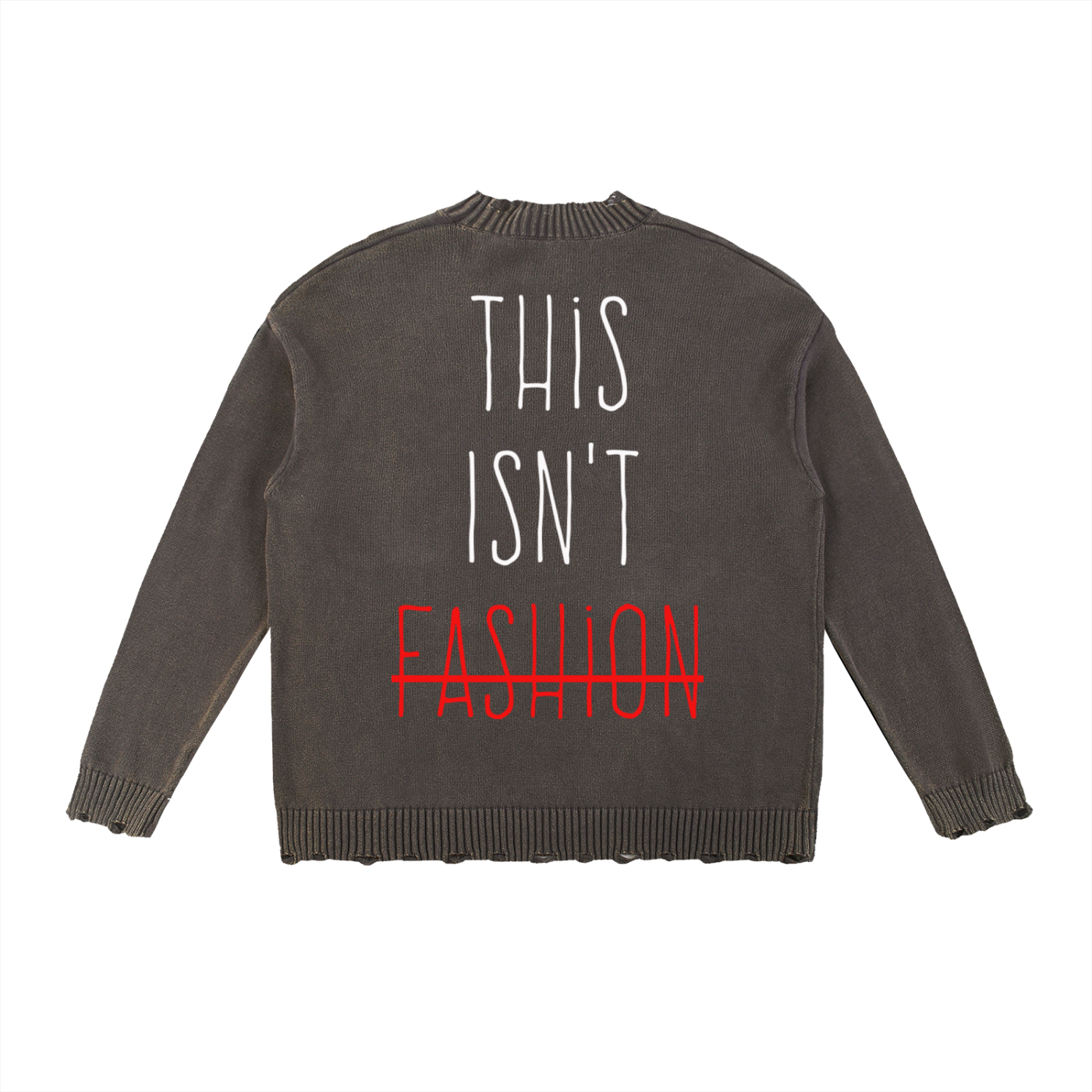 TIF Hand-Frayed Sweater