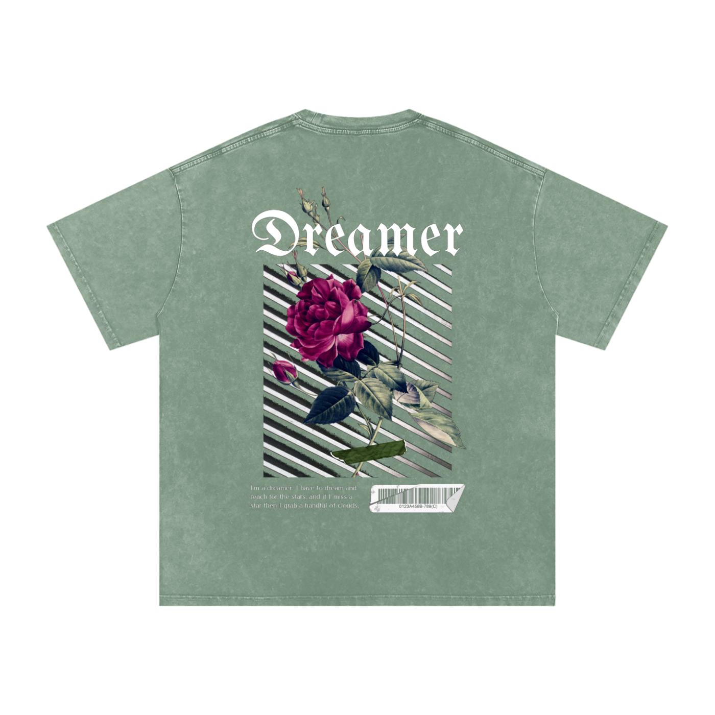 Rose Snow Washed Oversized Shirt