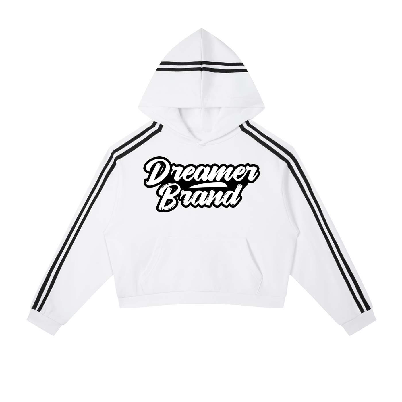 Stripe Cropped Hoodie