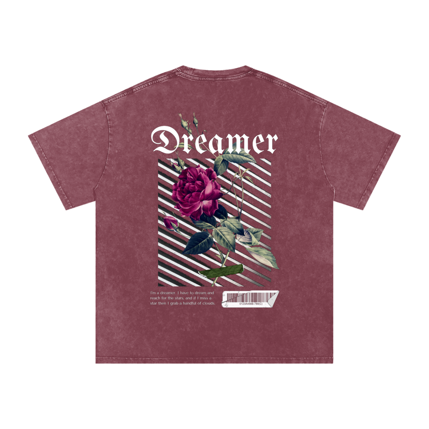 Rose Snow Washed Oversized Shirt